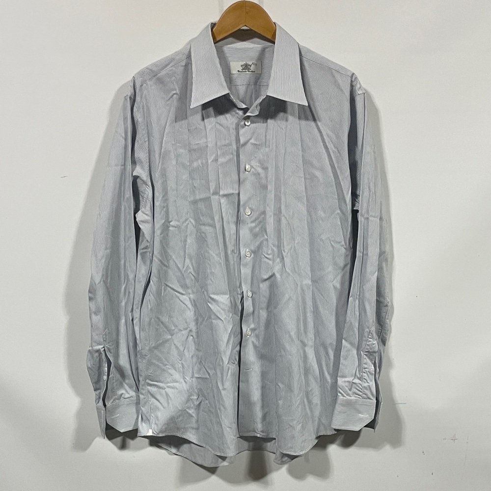 Oxford clothes Men's Light Blue Dress Shirt - Classic Collared Button-Up